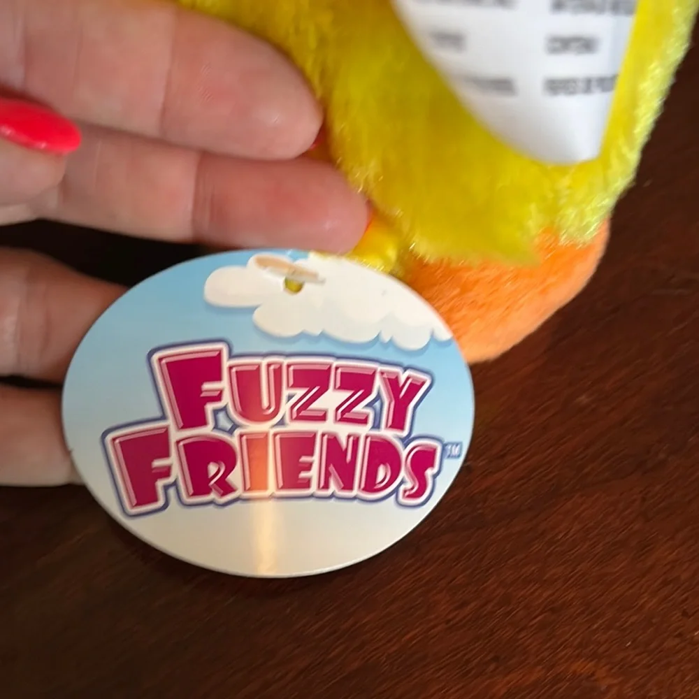 FRIENDS Vibrant Yellow and Orange Bird Plush Toy